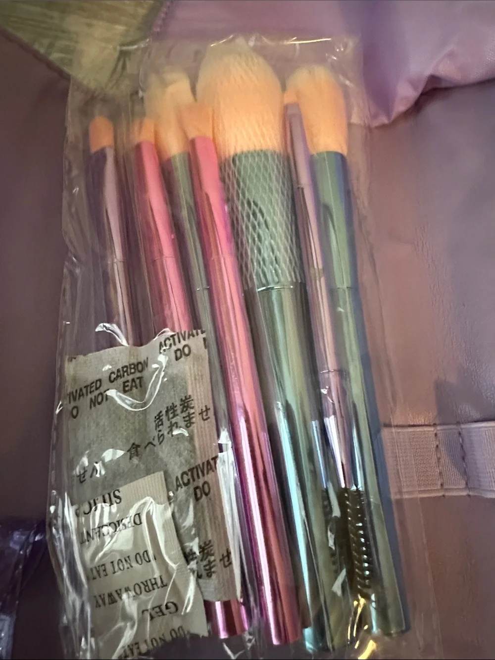 Lavender Tully Crafted Travel Makeup Brush Set /Tool Roll